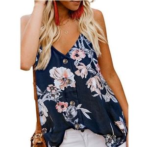 Mother's Day SALE Loose V Neck Button down Cami